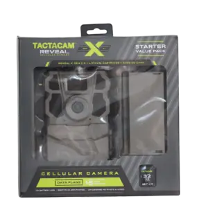 TACTACAM REVEAL BUNDLE PACK- X GEN 2.0 CAMERA + LITHIUM BATTERY PACK + SD CARD BUNDLE
